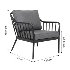 BRAFAB Gartensessel COLEVILLE