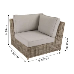 BRAFAB Gartensofa GLENDON