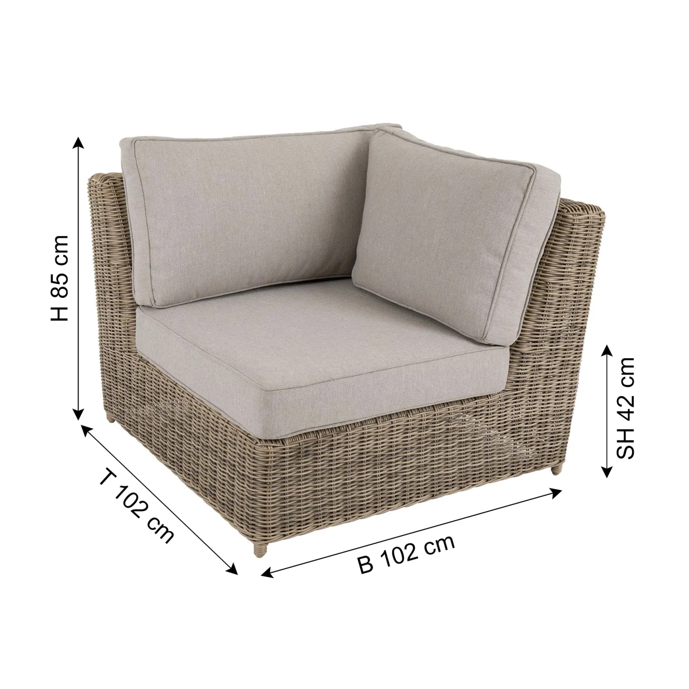 BRAFAB Gartensofa GLENDON