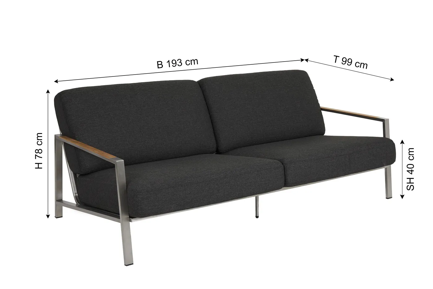 BRAFAB Gartensofa NAOS