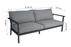 BRAFAB Gartensofa SAMVARO