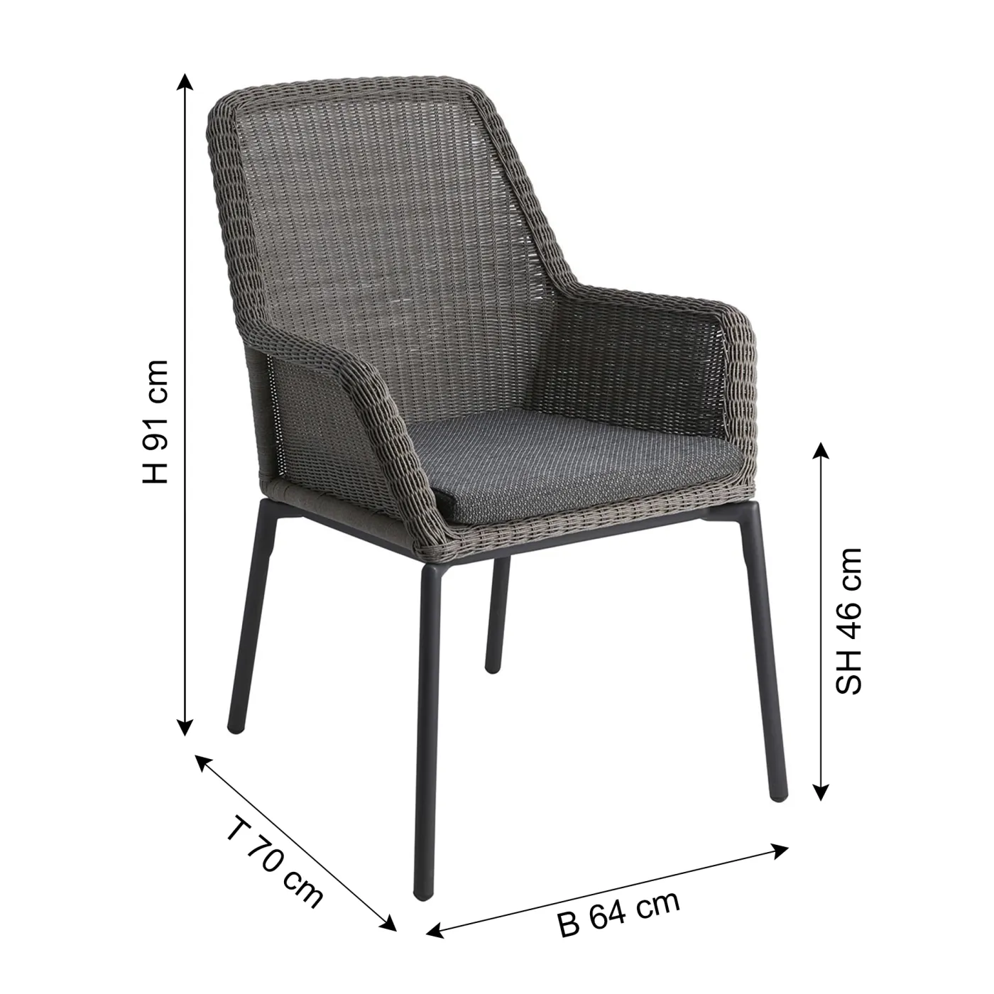 BRAFAB Gartenstuhl DIMMA