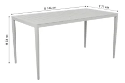 BRAFAB Gartentisch BIGBY