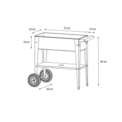 HERSTERA Garden Trolley URBAN