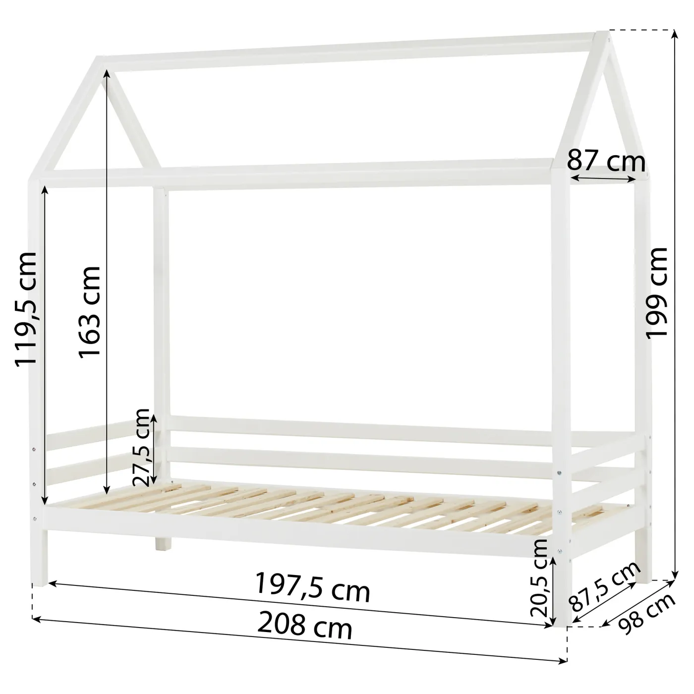 HOPPEKIDS Hausbett ECO DREAM