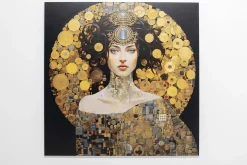 KARE Glasbild ART NOUVEAU LADY 3D