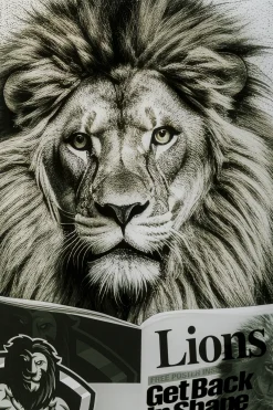 KARE Glasbild BATH LION