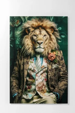 KARE Glasbild MISTER LION