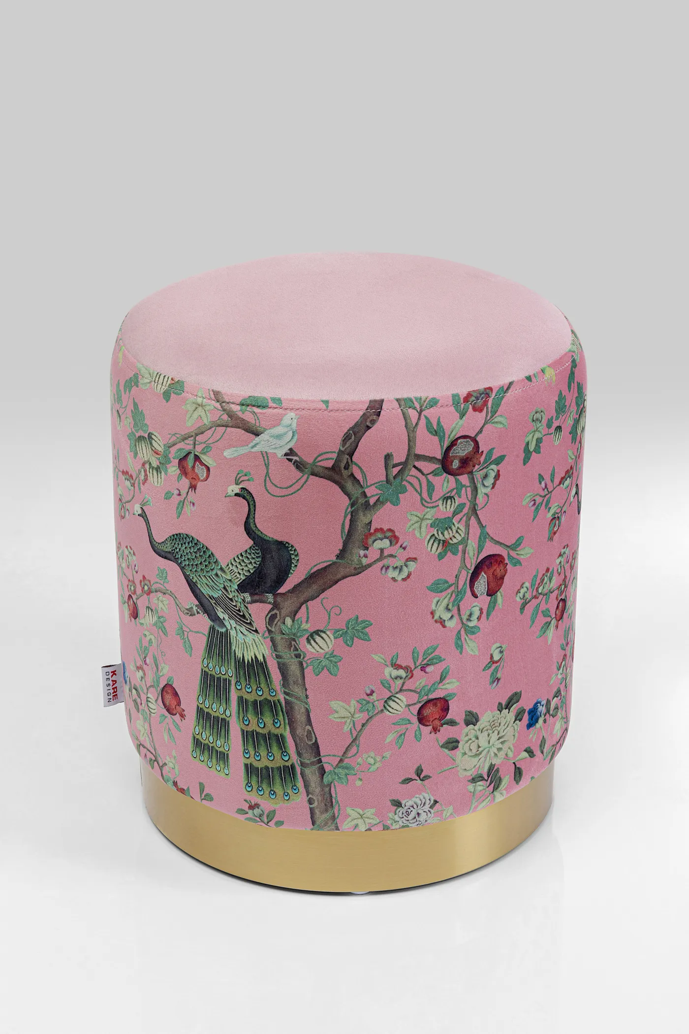 KARE Hocker CHERRY PEACOCK