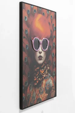 KARE LED-Bild FANCY RED LADY