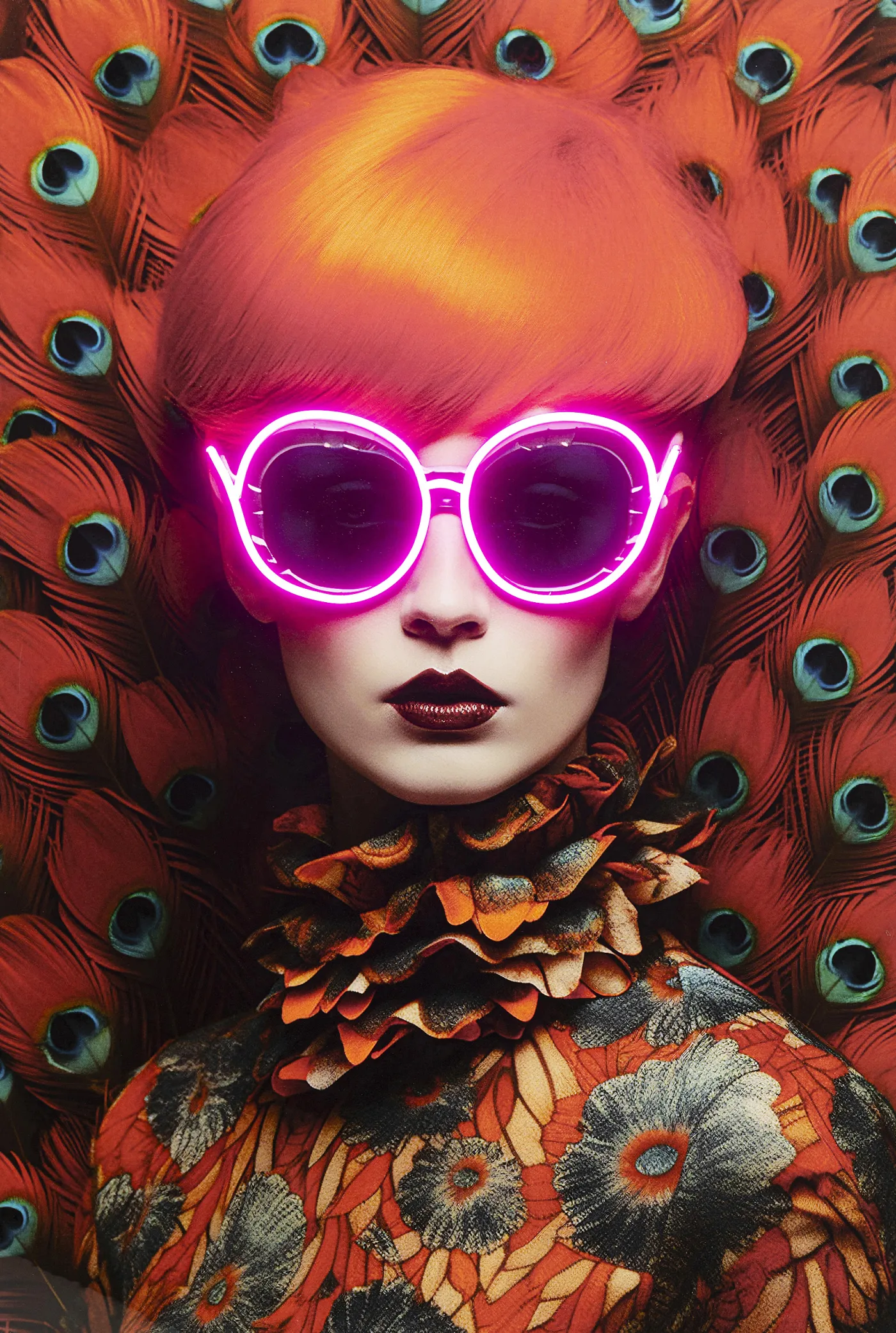KARE LED-Bild FANCY RED LADY