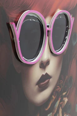 KARE LED-Bild FANCY RED LADY