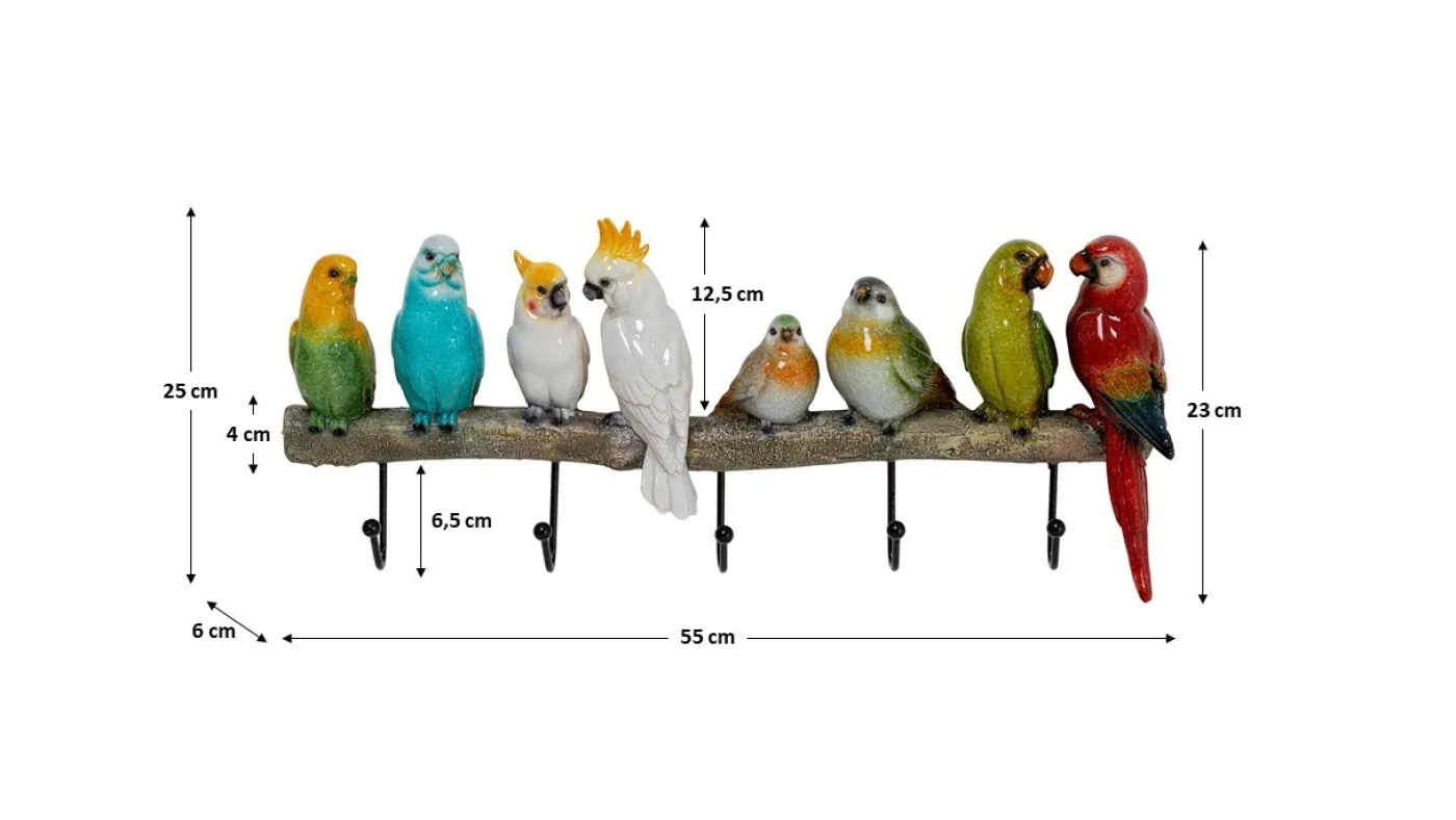 KARE Wandgarderobe EXOTIC BIRDS