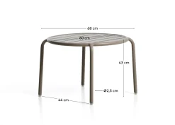 KAVE HOME Beistelltisch Outdoor JONCOLS