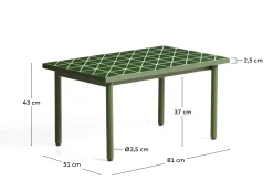 KAVE HOME Beistelltisch Outdoor MAURINA