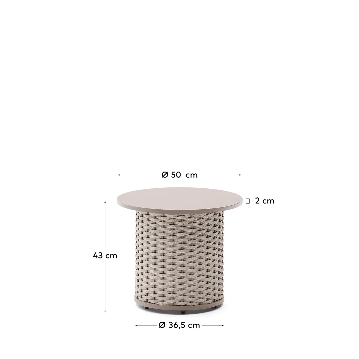 KAVE HOME Beistelltisch Outdoor SEDALIS