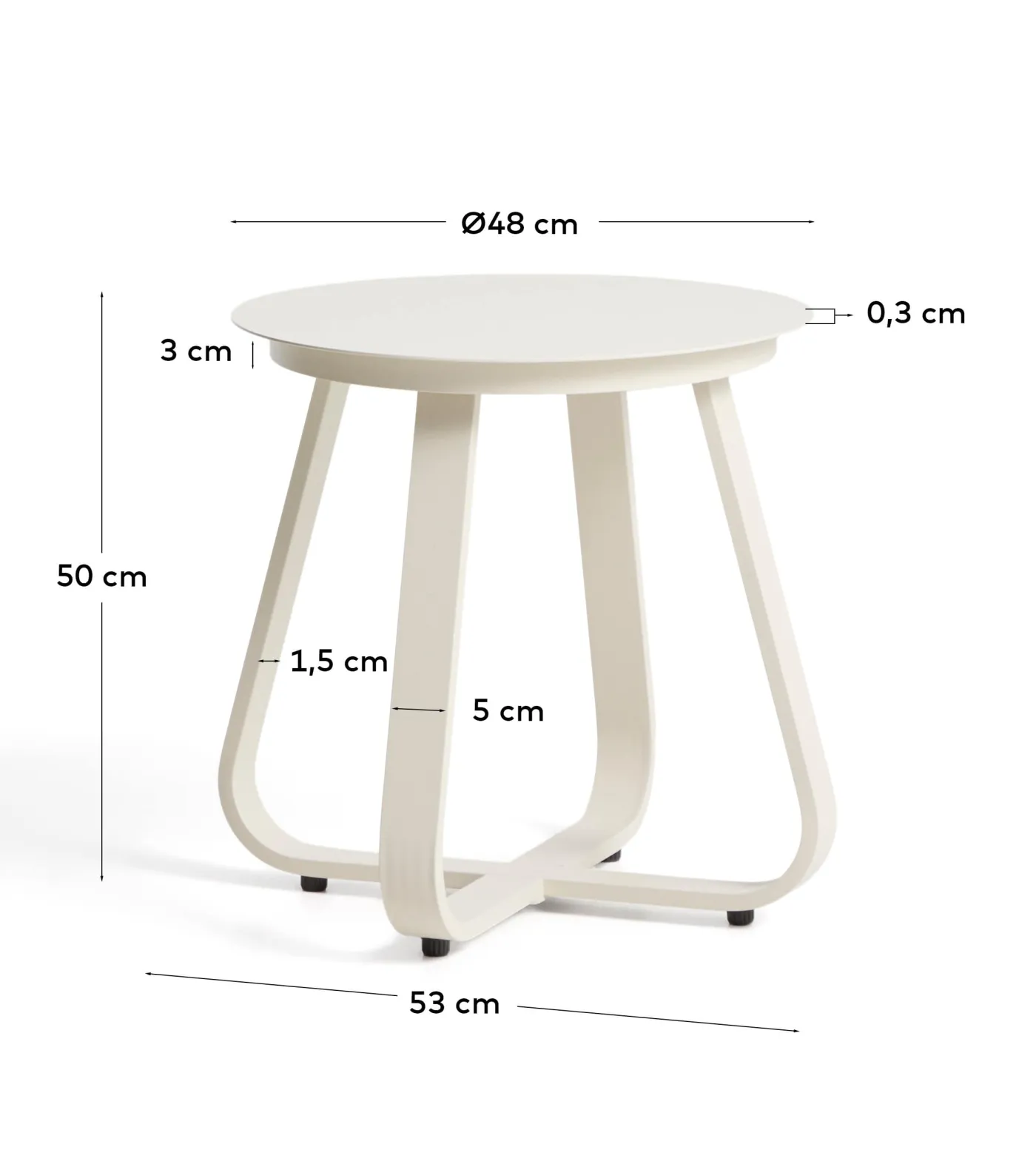 KAVE HOME Beistelltisch Outdoor TAMARIS