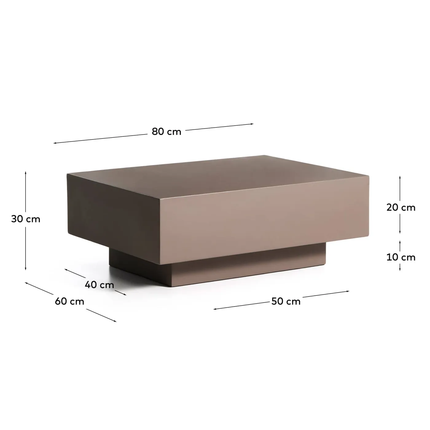 KAVE HOME Couchtisch Outdoor RUSTELLA