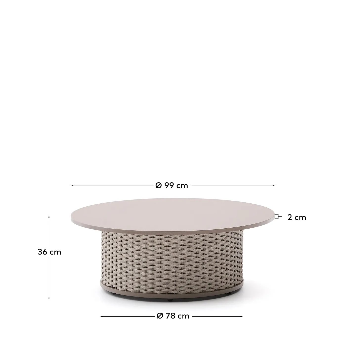 KAVE HOME Couchtisch Outdoor SEDALIS