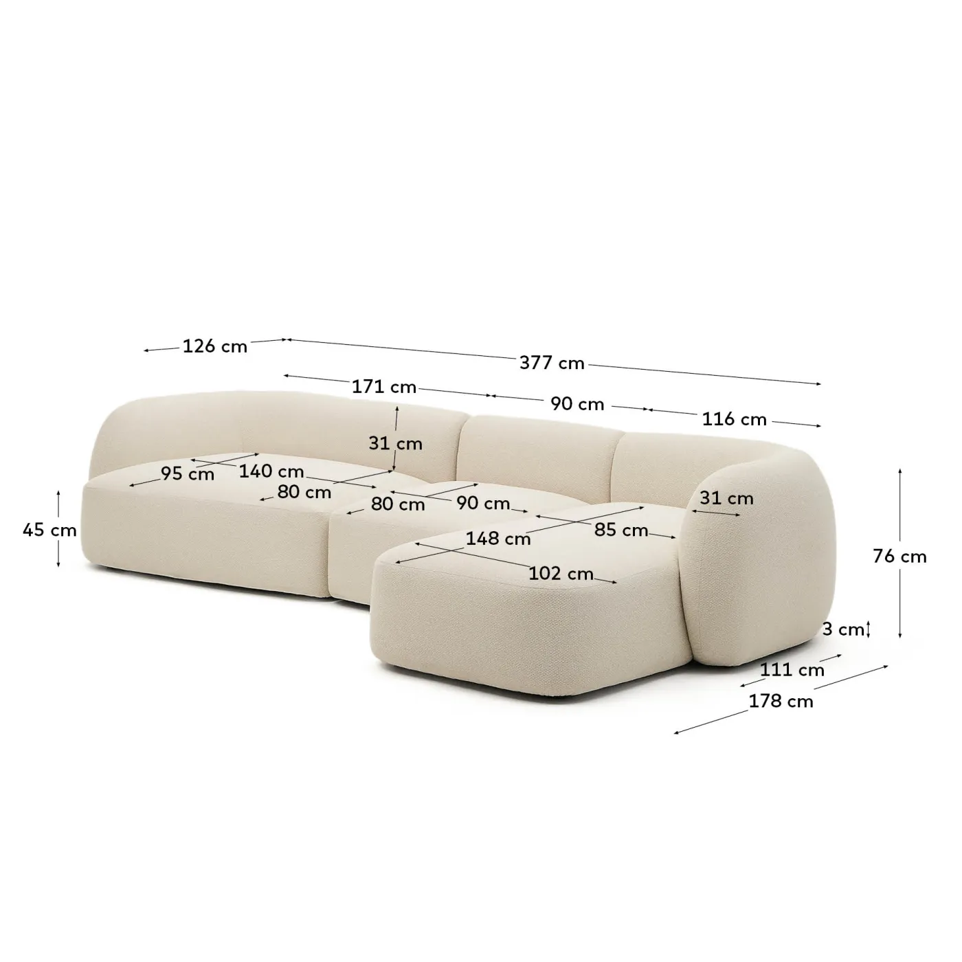 KAVE HOME Daybed MARTINA