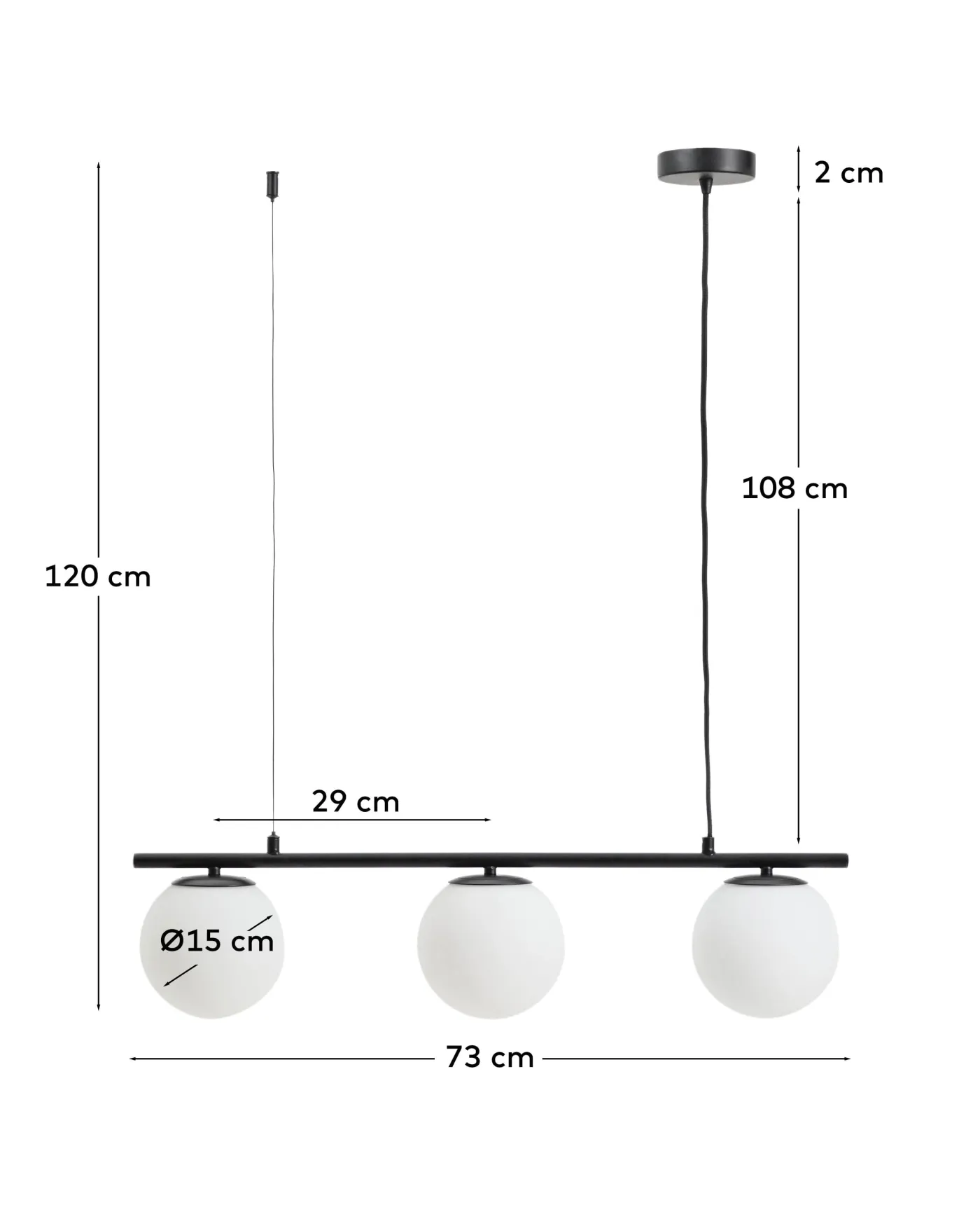 KAVE HOME Deckenleuchte BRISIA