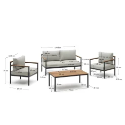 KAVE HOME Gartenlounge-Set AIGUAFREDA