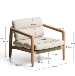 KAVE HOME Gartensessel MENFI