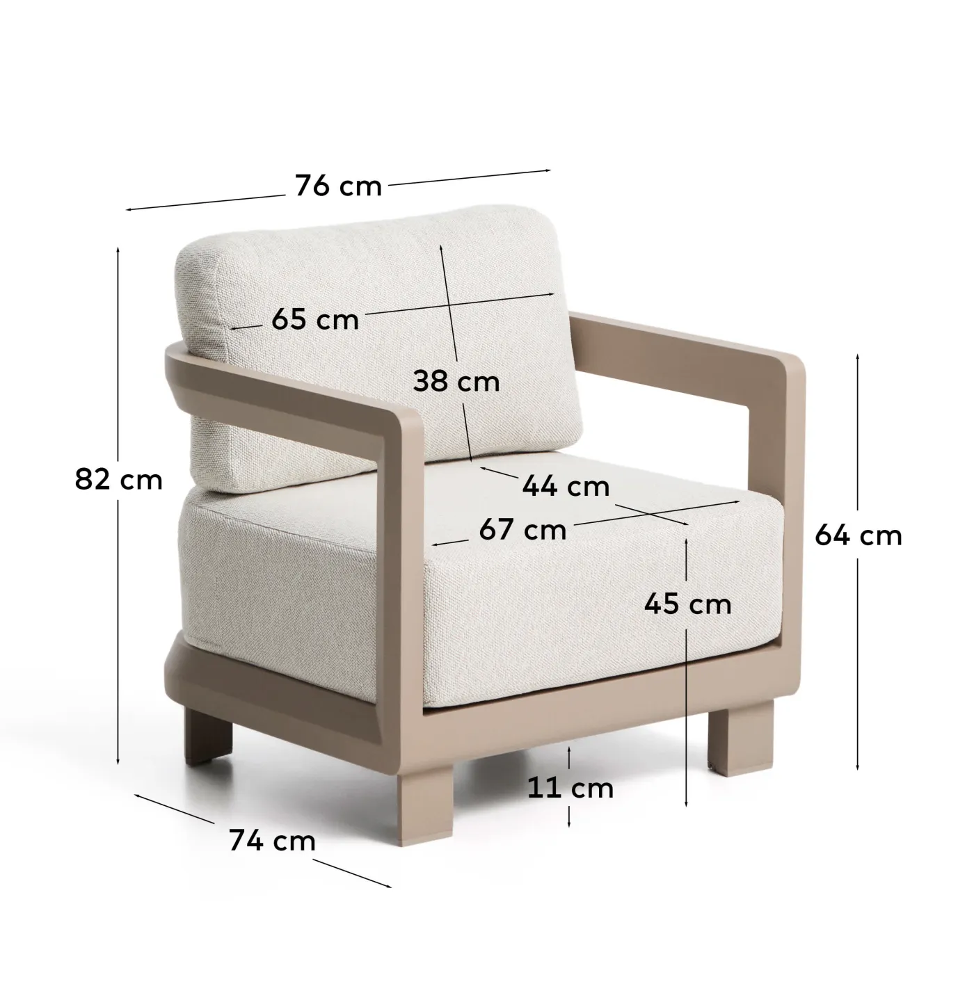 KAVE HOME Gartensessel NERANO