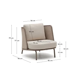 KAVE HOME Gartensessel SEDALIS