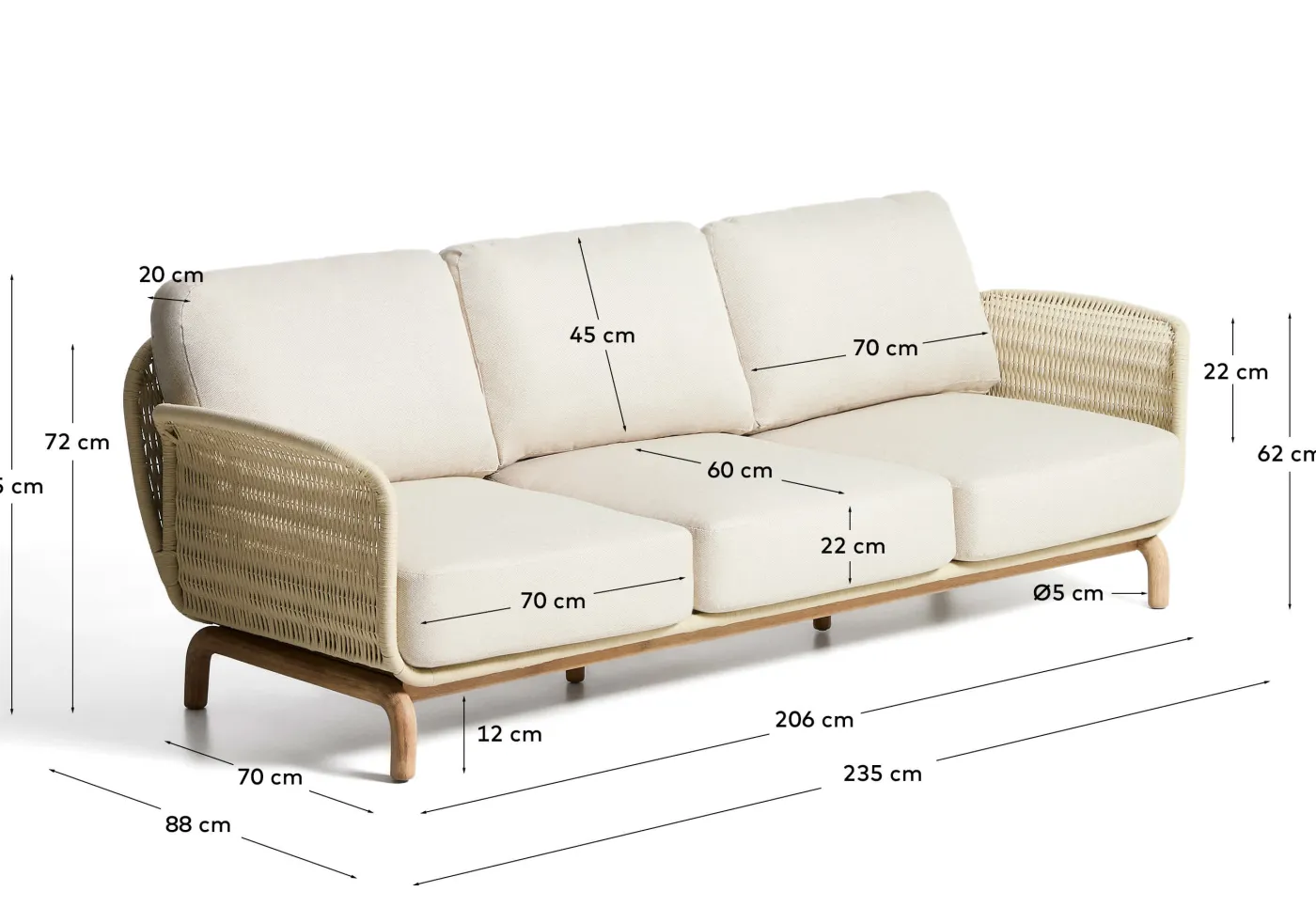 KAVE HOME Gartensofa ALIPA