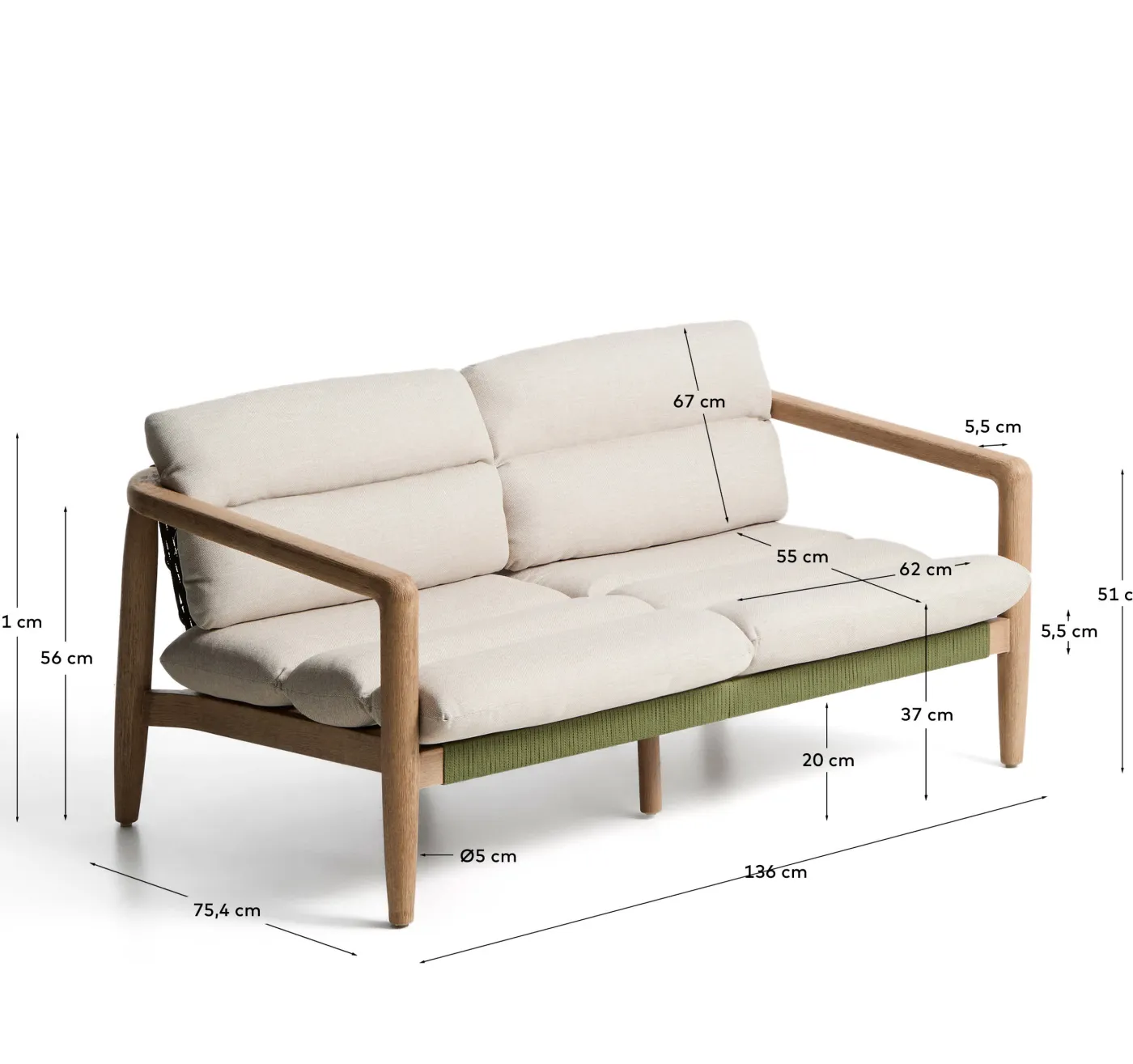 KAVE HOME Gartensofa MENFI