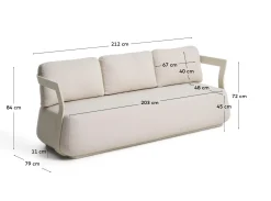KAVE HOME Gartensofa TAMARIS
