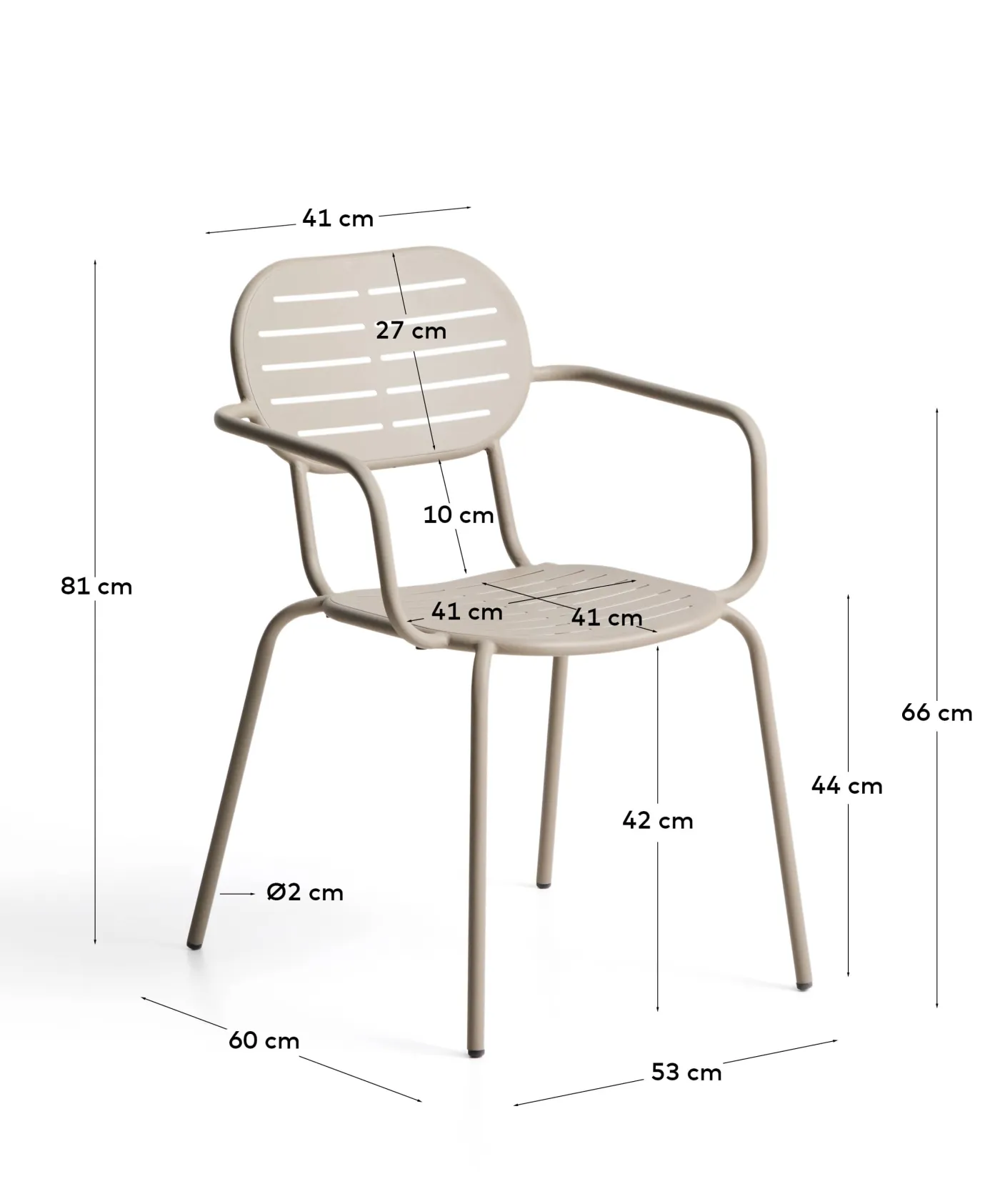 KAVE HOME Gartenstuhl BRAI