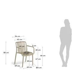 KAVE HOME Gartenstuhl ISABELLINI