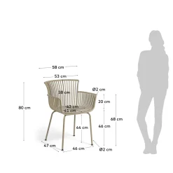 KAVE HOME Gartenstuhl SURPIKA