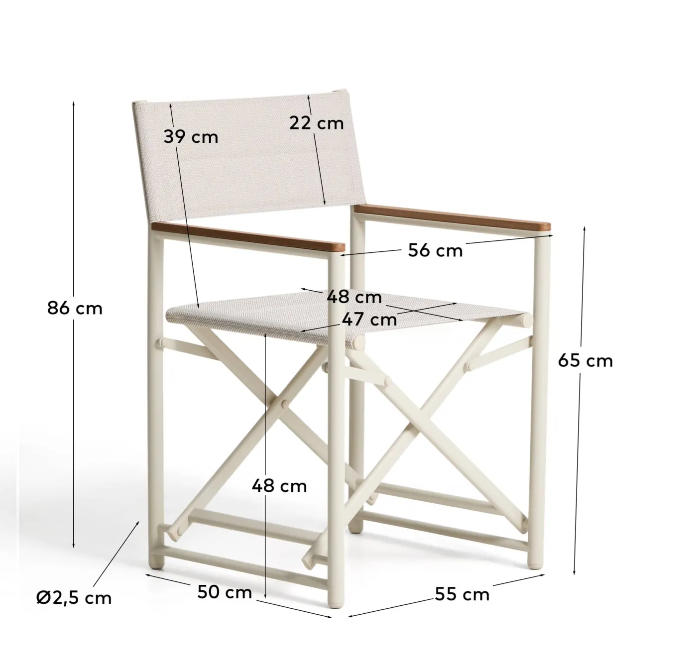 KAVE HOME Gartenstuhl TISNO
