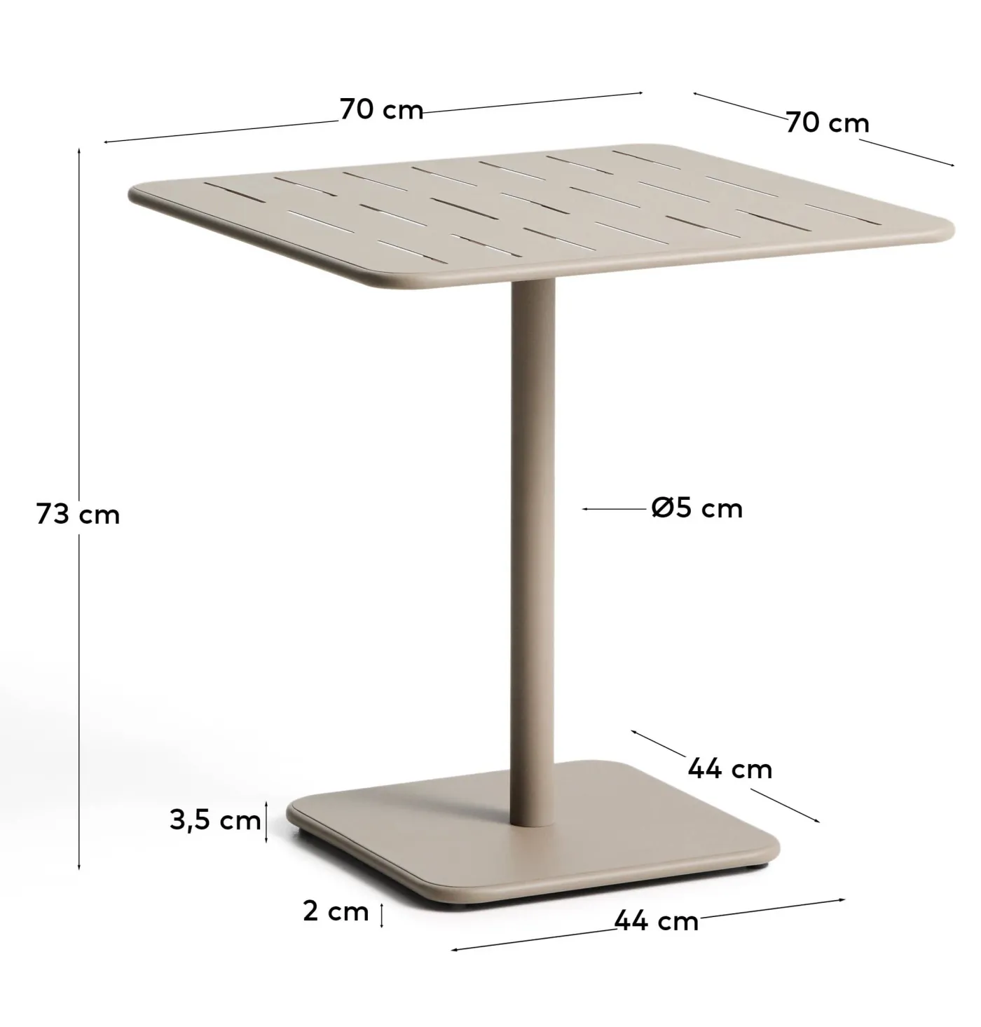 KAVE HOME Gartentisch BRAI