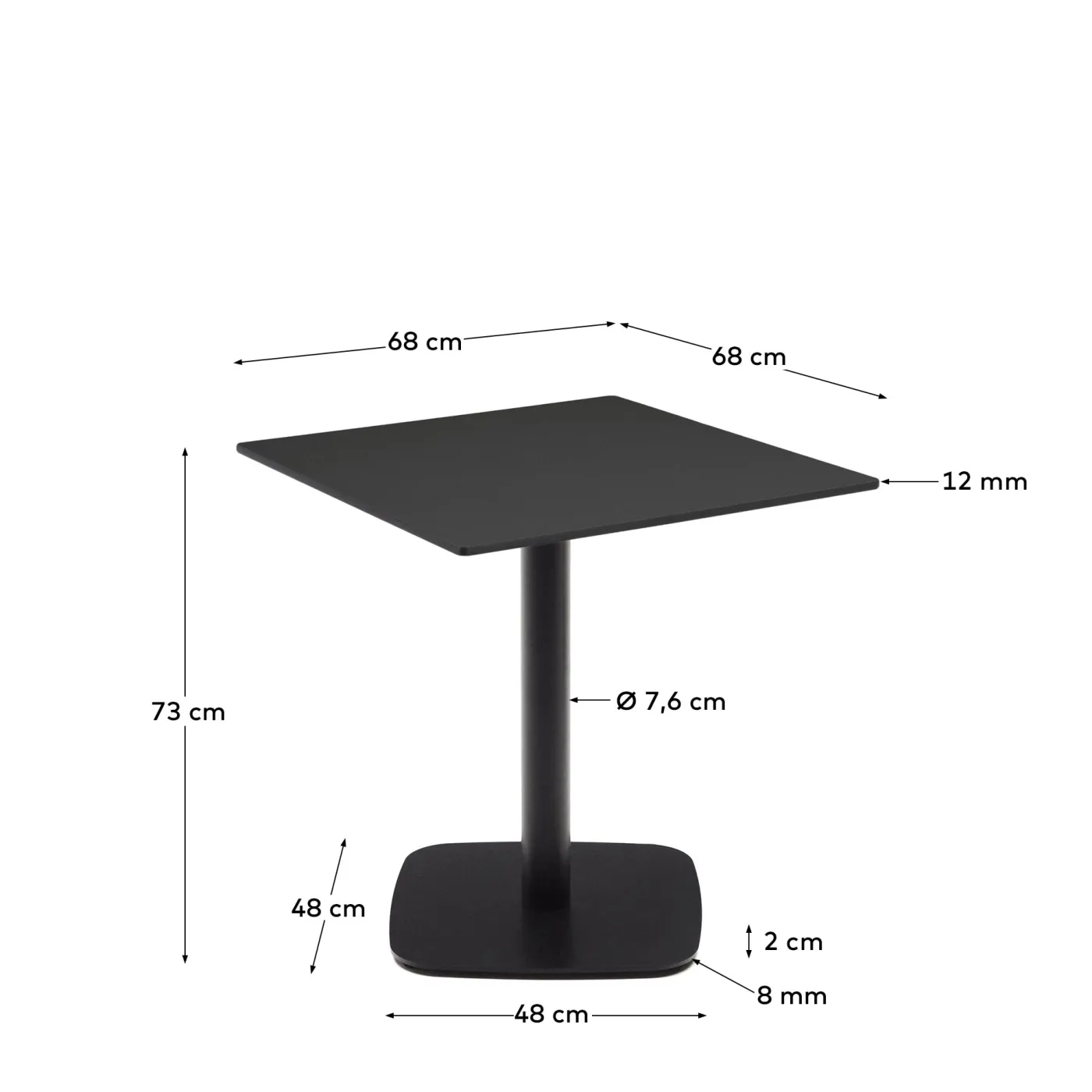 KAVE HOME Gartentisch DINA