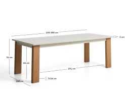 KAVE HOME Gartentisch LIVORNO