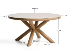 KAVE HOME Gartentisch MIRTIA