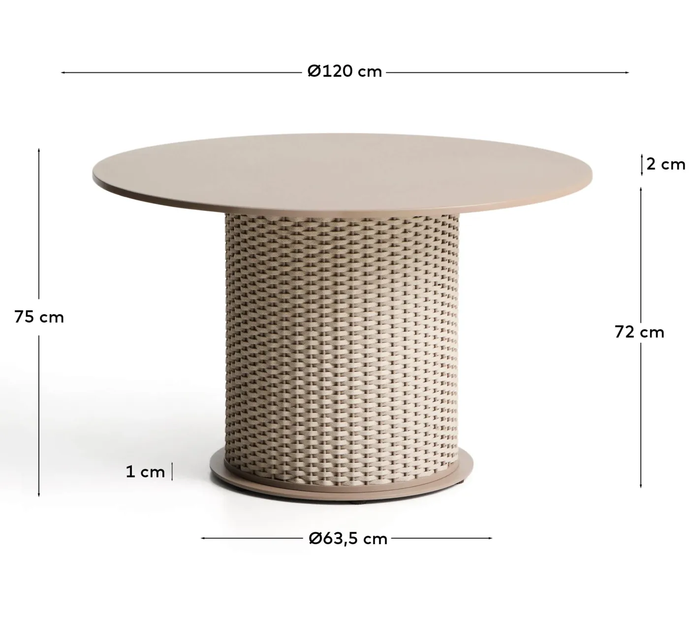 KAVE HOME Gartentisch SEDALIS