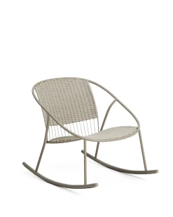 KAVE HOME Schaukelstuhl Outdoor ATRANI