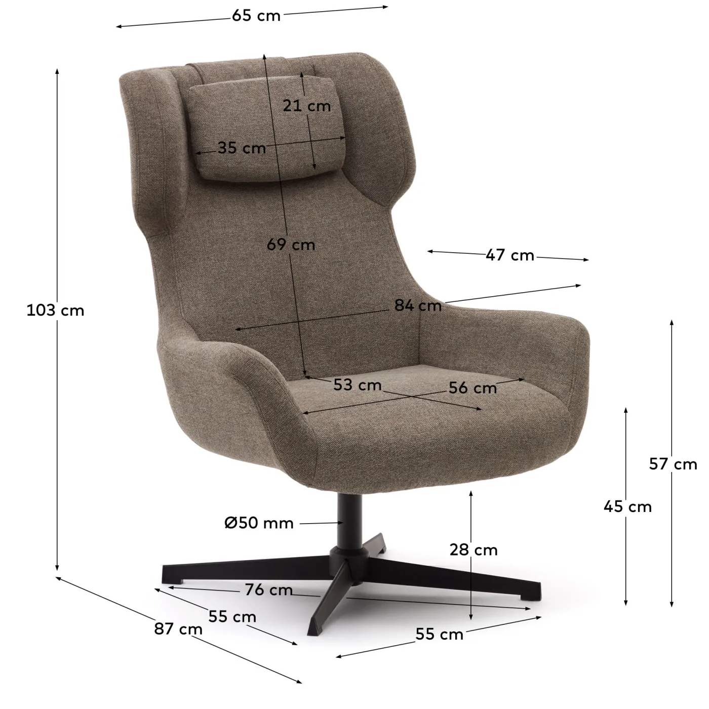 KAVE HOME Sessel ZALINA