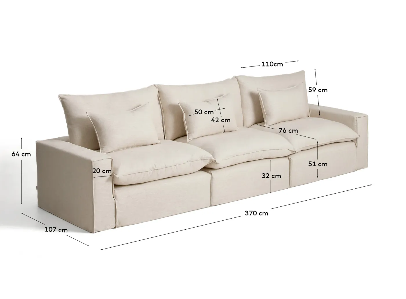 KAVE HOME Sofa ANARELA