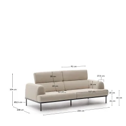 KAVE HOME Sofa AURUM