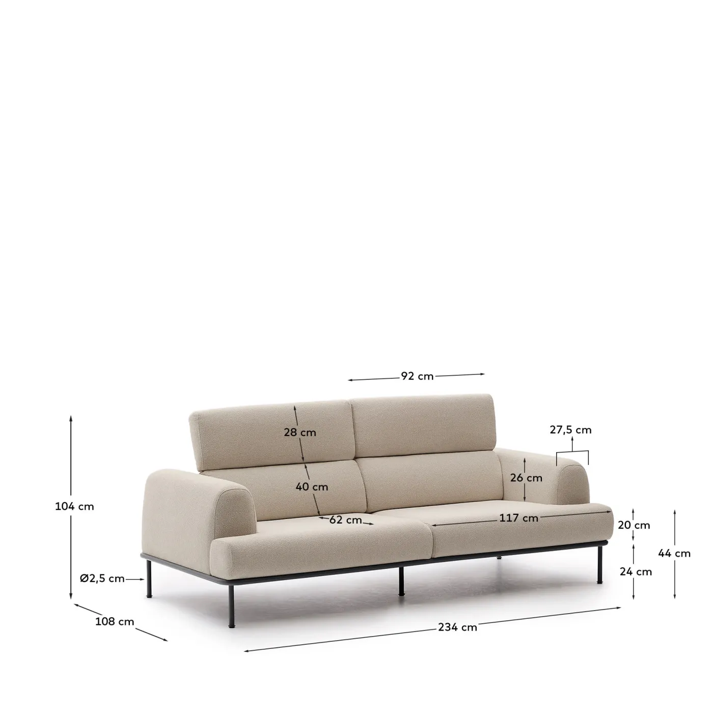 KAVE HOME Sofa AURUM