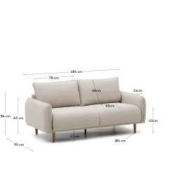 KAVE HOME Sofa CARLOTA