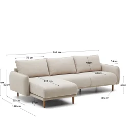 KAVE HOME Sofa CARLOTA