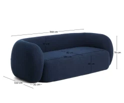 KAVE HOME Sofa MARTINA