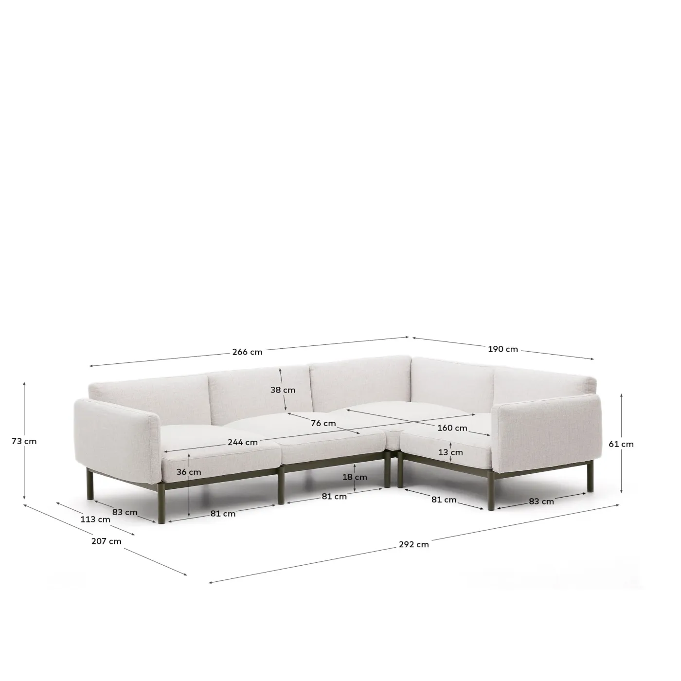 KAVE HOME Sofa SORELLS
